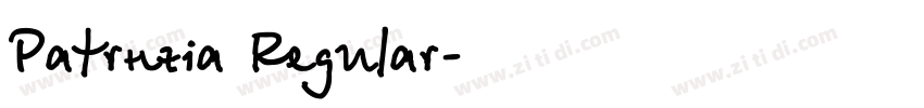 Patrízia Regular字体转换